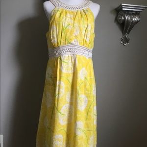 Lilly Pulitzer Vintage Linen Sun DRESS Size 14